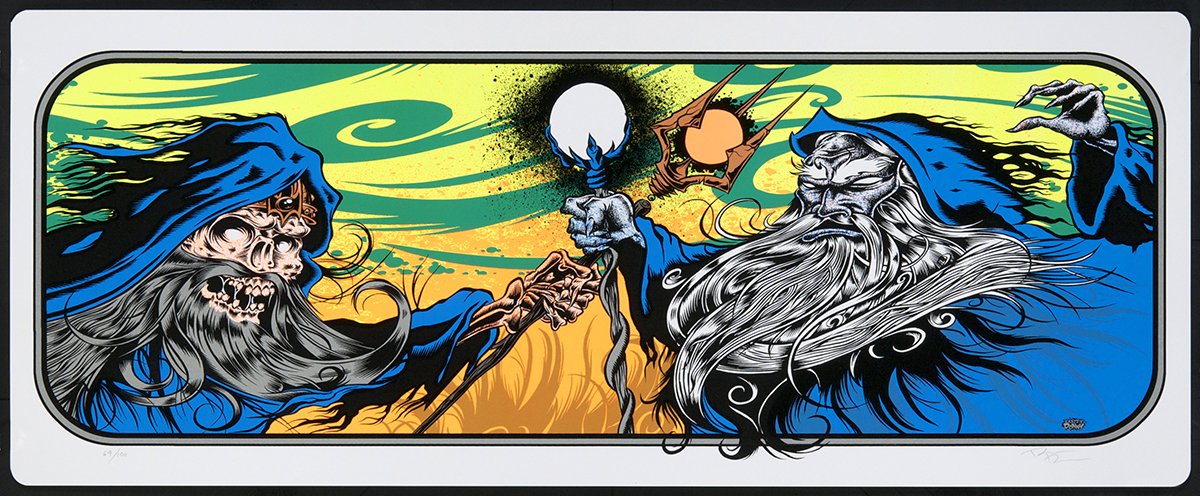 Coop Fat Chance La Luz de Jesus Art Show Silkscreen Poster 1997